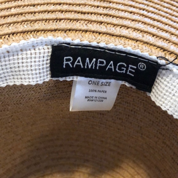 NEW Rampage Summer Floppy Hat w/ Black Bow! - Picture 5 of 5
